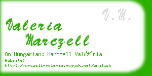 valeria marczell business card